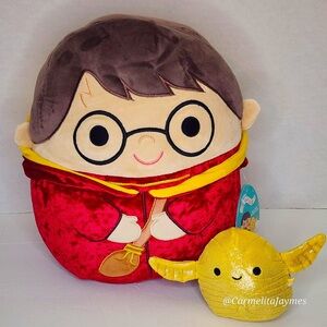 HARRY POTTER AND SNITCH ⚡️⚜️ Quidditch Character Set Squishmallow Kellytoy NWT